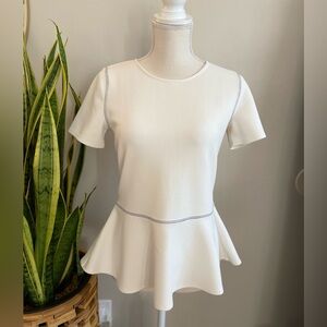 Ann Taylor Peplum Top S